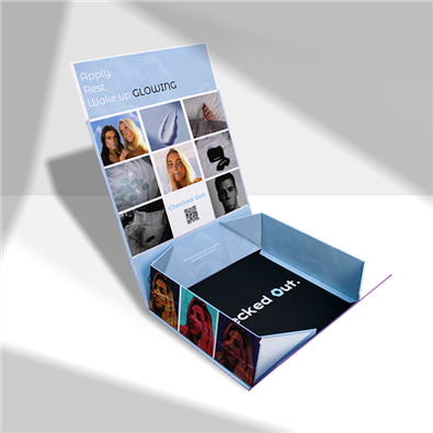 Predstavljamo našu preklopnu kutiju za luksuznu plavu torbicu